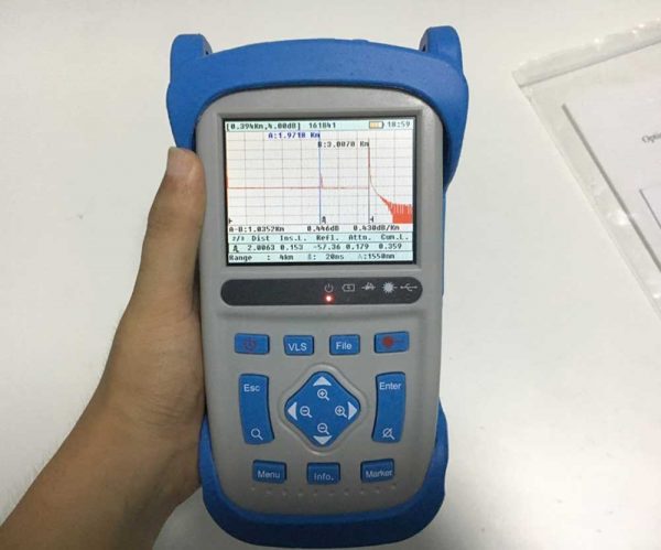 1310/1550nm Fiber Optic OTDR Reflectometer 28/26dB (32/30dB, 37/35dB)