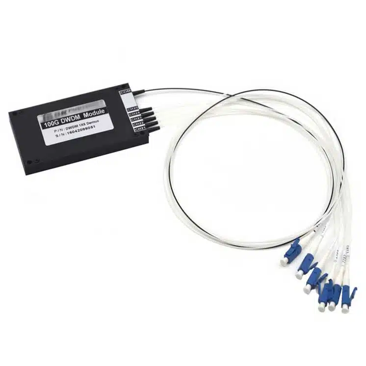 dwdm_100ghz_01 DWDM MUX/DEMUX 1 x 8CH (31ch, 32ch, 33ch, 34ch, 35ch, 36ch, 37ch, 38ch + UPG port) - Зображення 1
