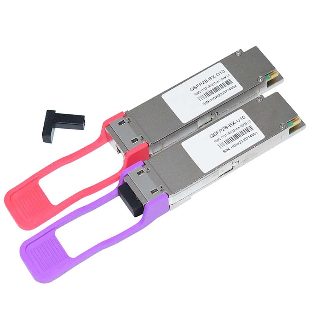 QSFP28 100G 10km BiDi (WDM) DDM LC (QSFP28-100G-BiDi-10) - 1 пара - Зображення 1