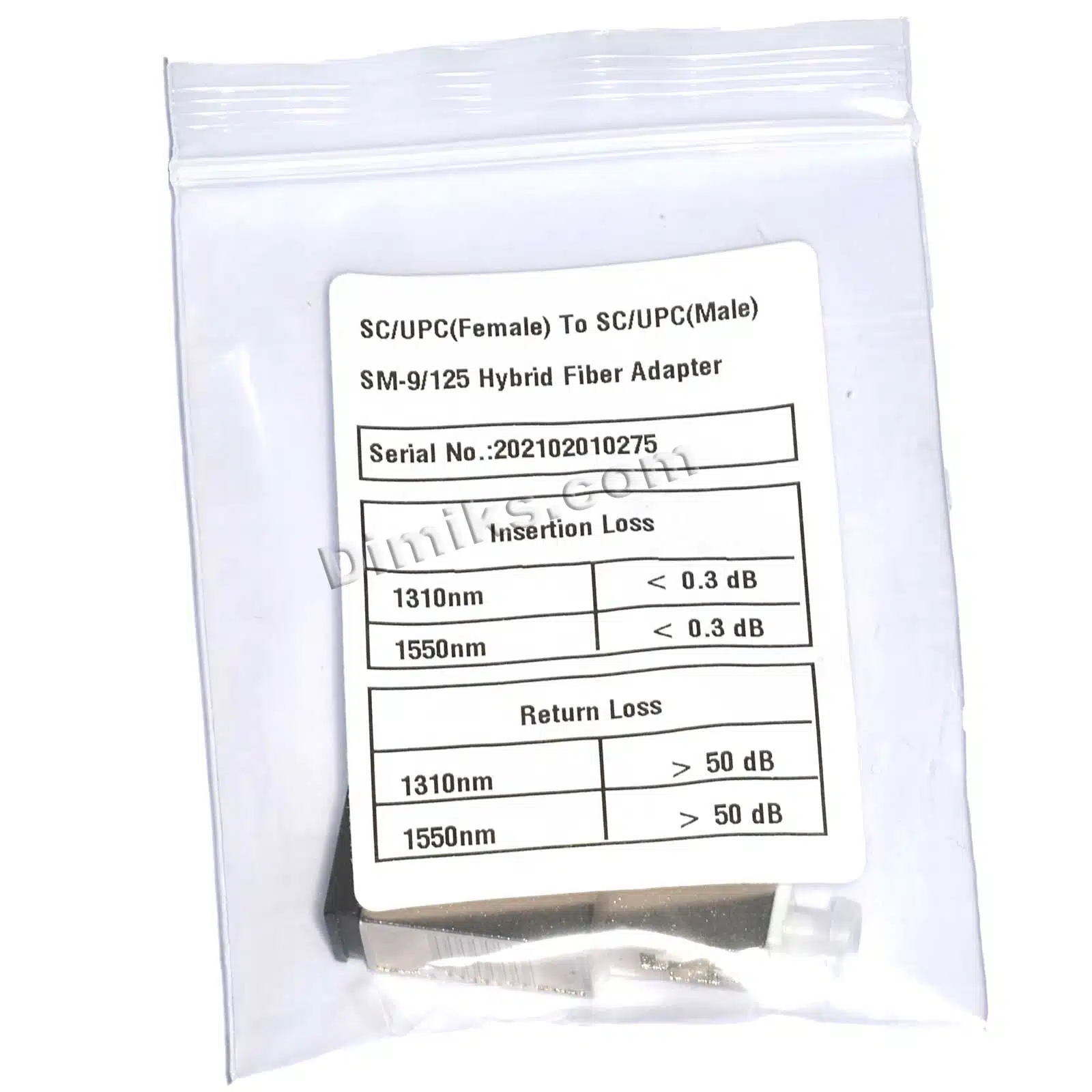 Оптичний адаптер: SC-SC, SC/SC (SC мама - SC тато, SC female - SC male) - Зображення 3