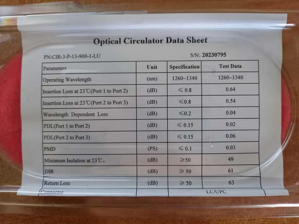 Циркулятор для 40G/100G QSFP+<br>(40G/100G QSFP по одному волокну) - Зображення 2
