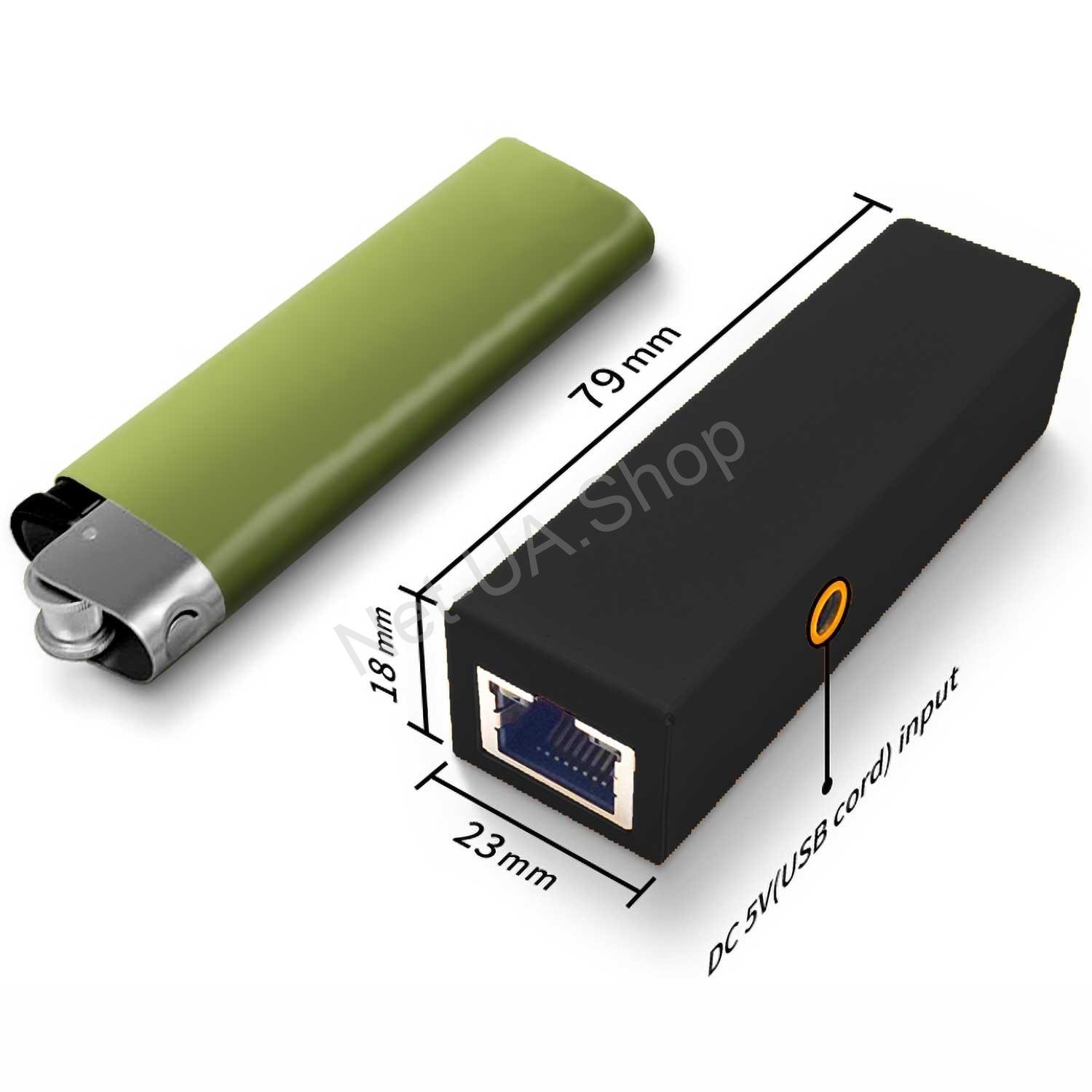 Media-converter-micro-Dimiks-BLACK_1 Медіа конвертер мікро (міні) - SFP порт/слот в RJ45 (DS-MC-Micro-Black) "Правильний" - Зображення 1