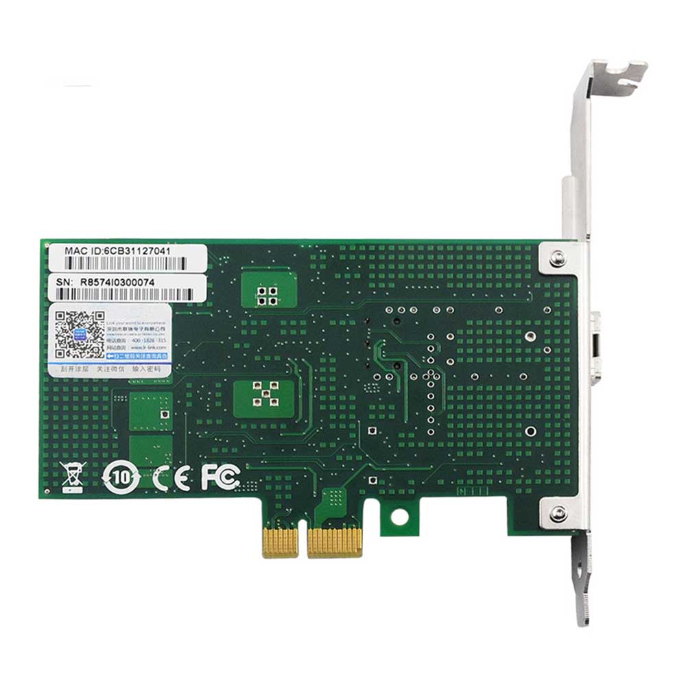 100m-nic-intel-82574-03  100M (100FX) Оптична мережева карта 1x SFP (Intel 82574) - Зображення 3