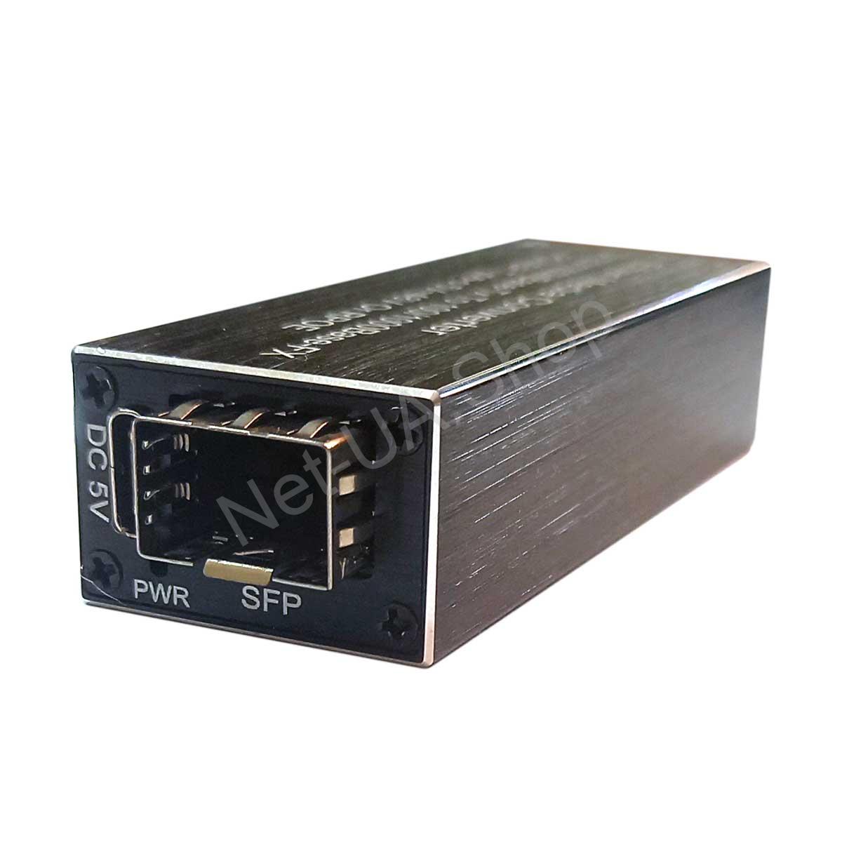 01 Медіа конвертер міні з POE - SFP порт/слот в RJ45 - Зображення 1