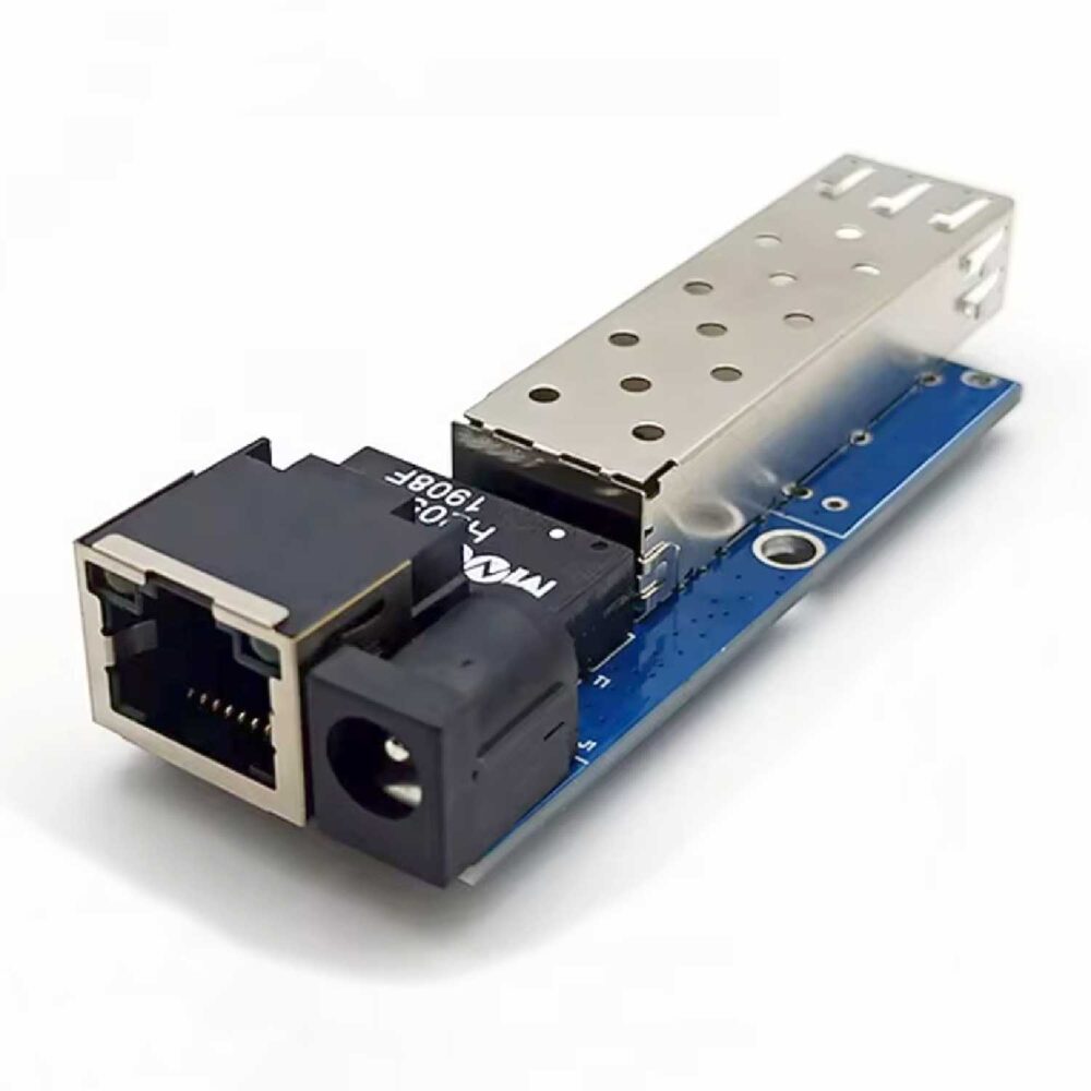 Медіа конвертер міні PCBA (без корпусу, 18 гр.) - SFP порт/слот в RJ45 - Зображення 2