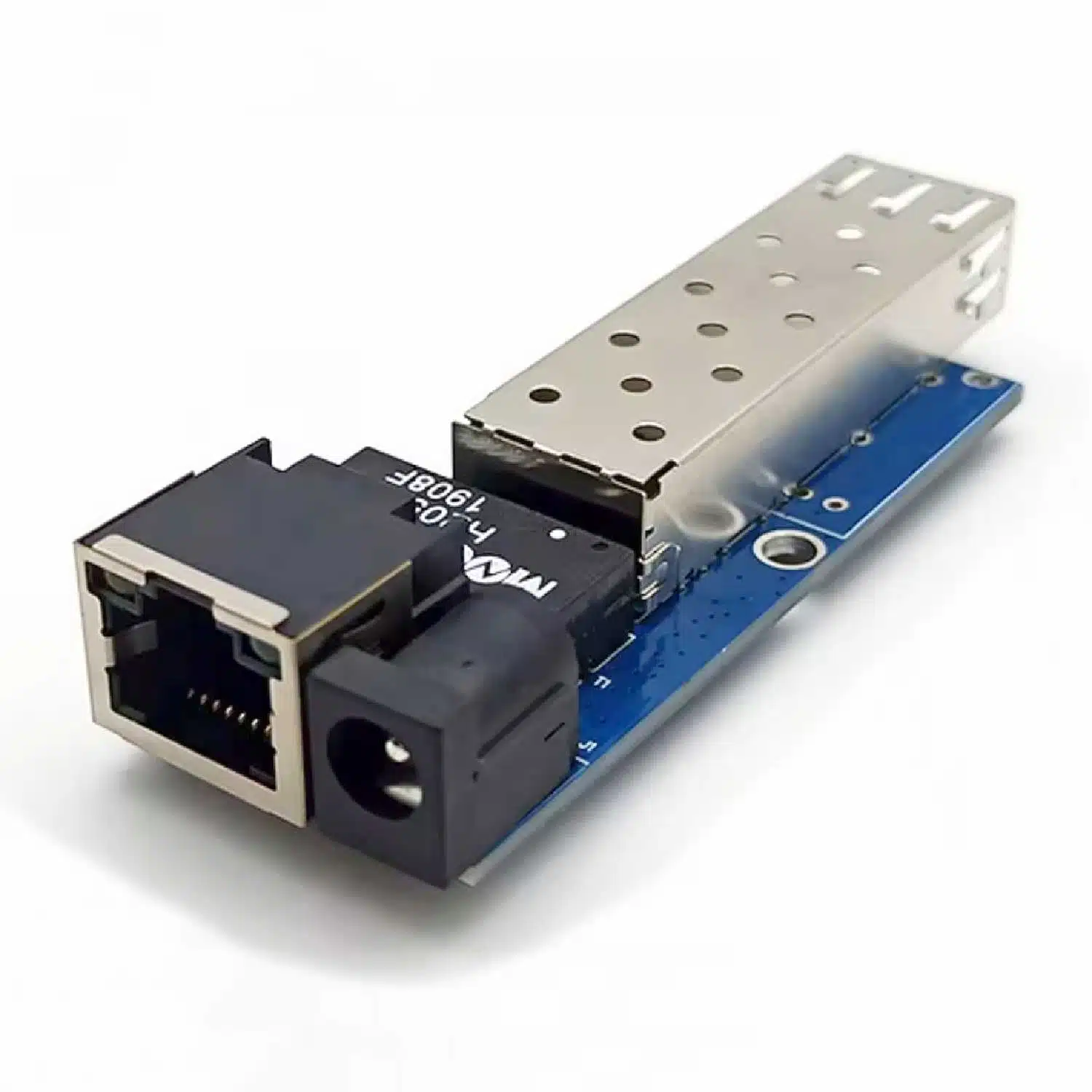mediaconverter-pcba-02 Медіа конвертер міні PCBA (без корпусу, 18 гр.) - SFP порт/слот в RJ45 - Зображення 2