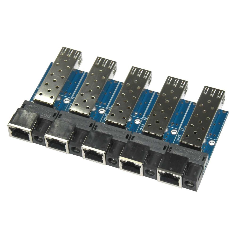 Медіа конвертер міні PCBA (без корпусу, 18 гр.) - SFP порт/слот в RJ45 - Зображення 4